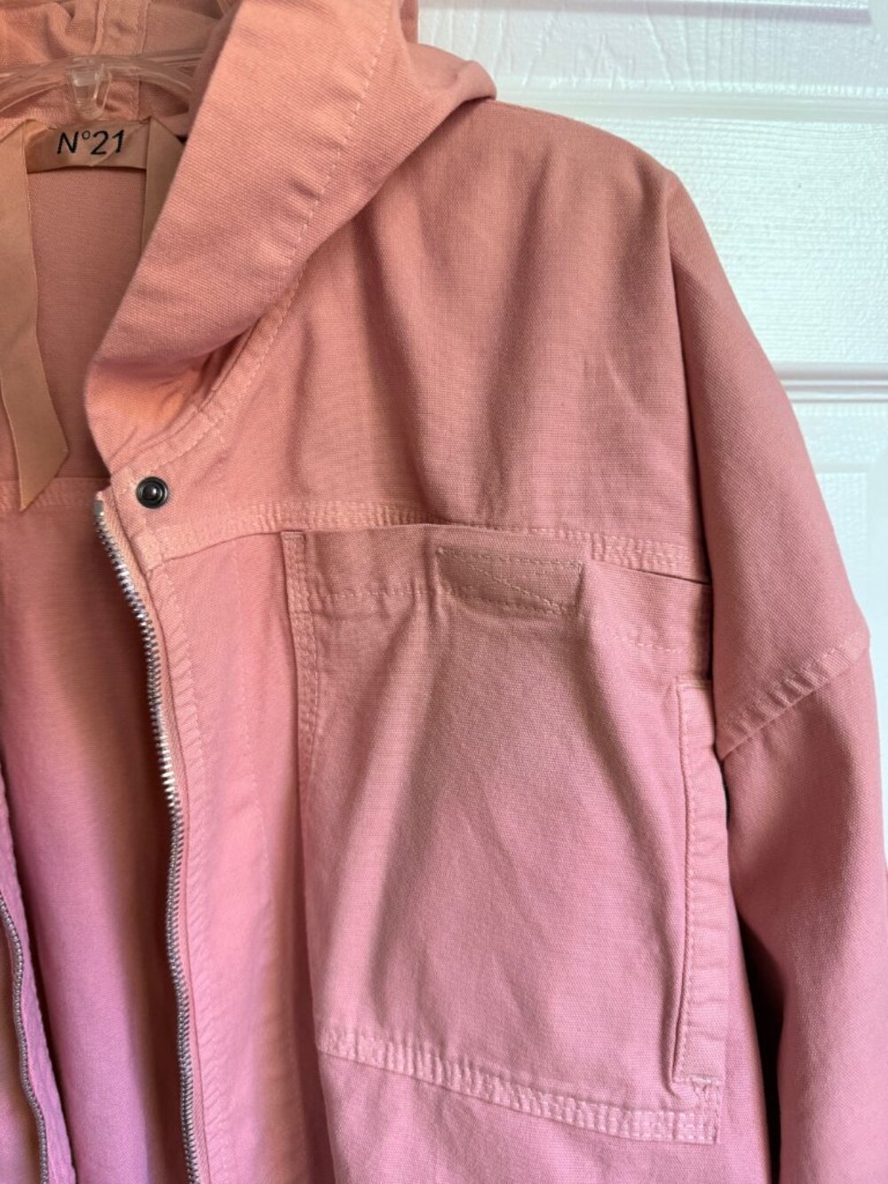 Cropped oversized jacket - Picture 3 of 14